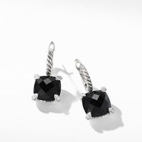 Chatelaine® Drop Earrings with Black Onyx and Diamonds