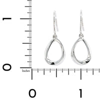 Sterling Silver Teardrop Twist Drop Earrings, Sterling silver, Long's Jewelers