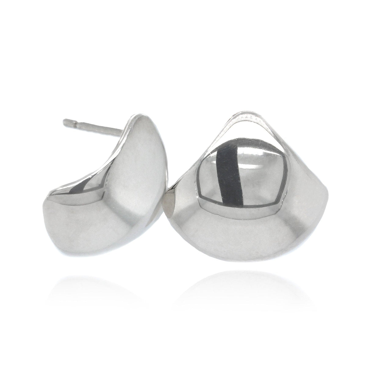 Sterling Silver Wedge Shape Earrings