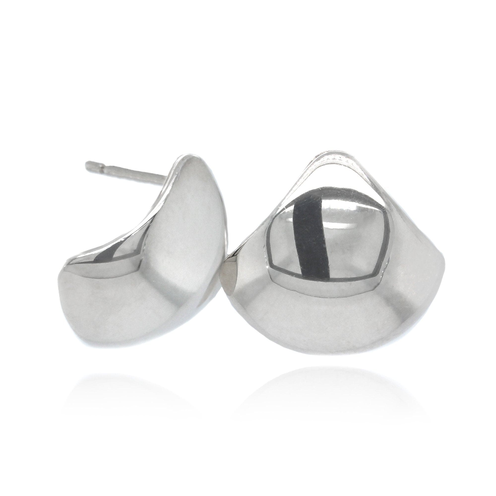 Sterling Silver Wedge Shape Earrings