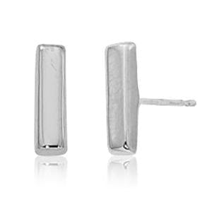 Sterling Silver Bar Stud Earrings