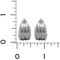 Sterling Silver Wave Hoop Earrings