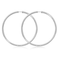 Sterling Silver Endless Hoop Earrings