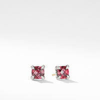 Chatelaine® Stud Earrings with Rhodalite Garnet and Diamonds