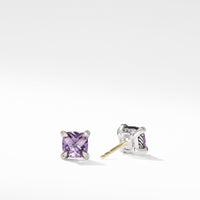 Chatelaine® Stud Earrings with Amethyst and Diamonds