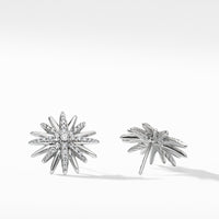 Starburst Stud Earrings with Pavé Diamonds