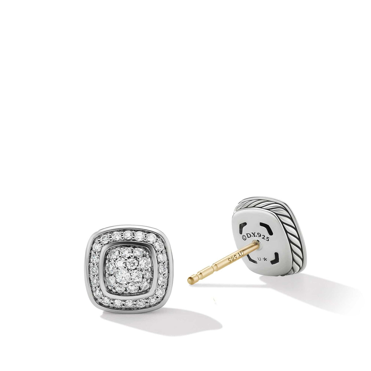 Petite Albion® Stud Earrings with Pavé Diamonds, Long's Jewelers