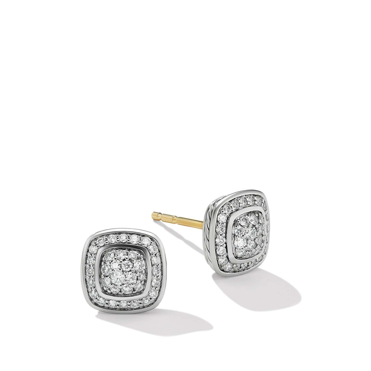 Petite Albion® Stud Earrings with Pavé Diamonds, Long's Jewelers