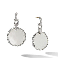 DY Elements Drop Earrings with Mother of Pearl and Pavé Diamonds