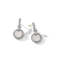 DY Elements Drop Earrings with Mother of Pearl and Pavé Diamonds