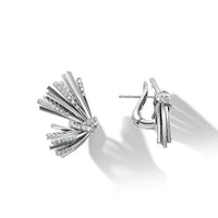 Angelika Flair Earrings with Pavé Diamonds Sterling Silver, Long's Jewelers