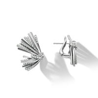 Angelika Flair Earrings with Pavé Diamonds Sterling Silver, Long's Jewelers