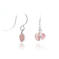 Sterling Silver Pink Sapphire Drop Earrings