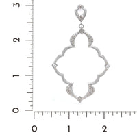 Armenta Sterling Silver Diamond and White Sapphire Drop Earrings