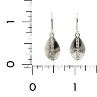 Adel Chefridi Sterling Silver Diamond Dangle Earrings