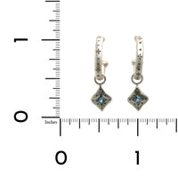 Adel Chefridi Sterling Silver Aquamarine Dangle Earrings