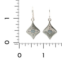 Adel Chefridi Sterling Silver Aquamarine Dangle Earrings
