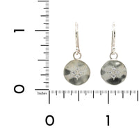 Adel Chefridi Sterling Silver Diamond Dangle Earrings