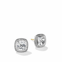 Albion® Stud Earrings with White Topaz and Pavé Diamonds, Long's Jewelers