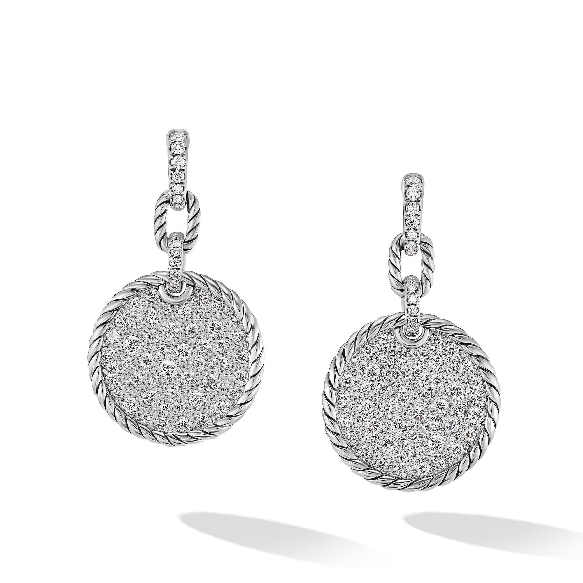 DY Elements® Convertible Drop Earrings with Pavé Diamonds
