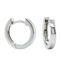 Sterling Silver Hinged Square Huggie Earrings, Sterling silver, Long's Jewelers