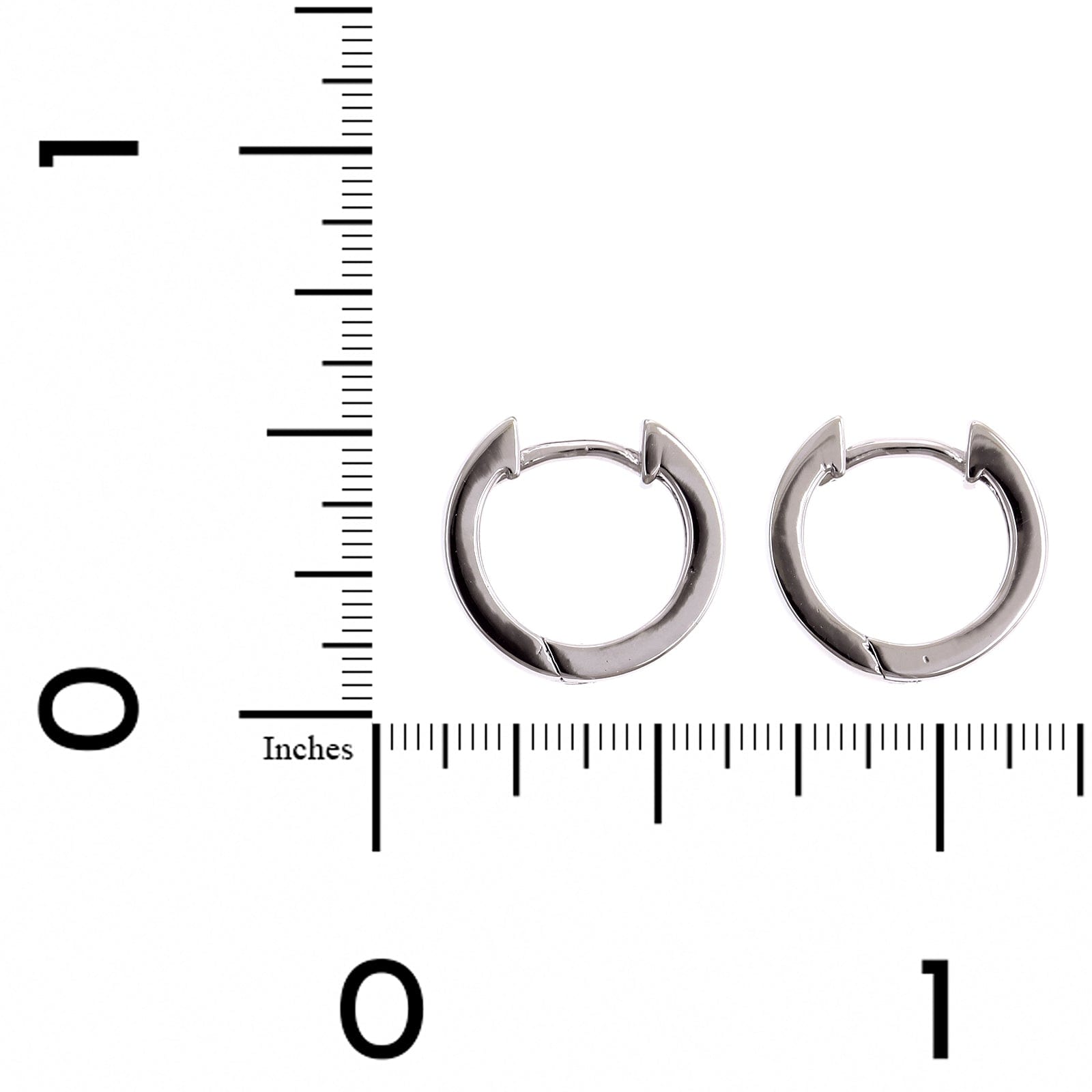 Sterling Silver Hinged Square Huggie Earrings, Sterling silver, Long's Jewelers