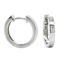Sterling Silver Hinged Square Huggie Earrings, Sterling silver, Long's Jewelers