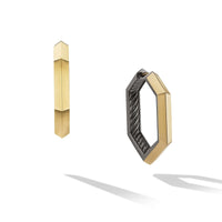Carlyle Hoop Earrings in Sterling Silver with 18K Yellow Gold