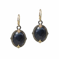 Armenta Sterling Silver Black Onyx Mother of Pearl Drop Earrings