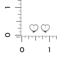 Sterling Silver Heart Studs