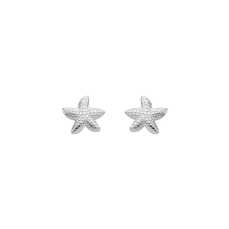 Sterling Silver 5.5mm Starfish Stud Earrings