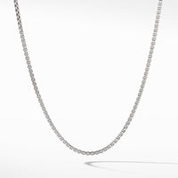 Small Box Chain Necklace with Gold, Long's Jewelers