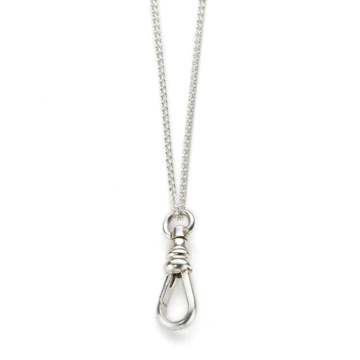 Sterling Silver Oval Link Chain with Swivel Clasp 36"