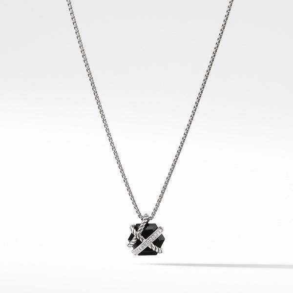 Necklace with Black Onyx and Diamonds