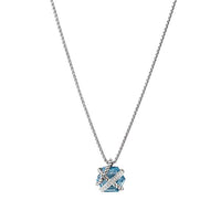 Necklace with Blue Topaz and Diamonds