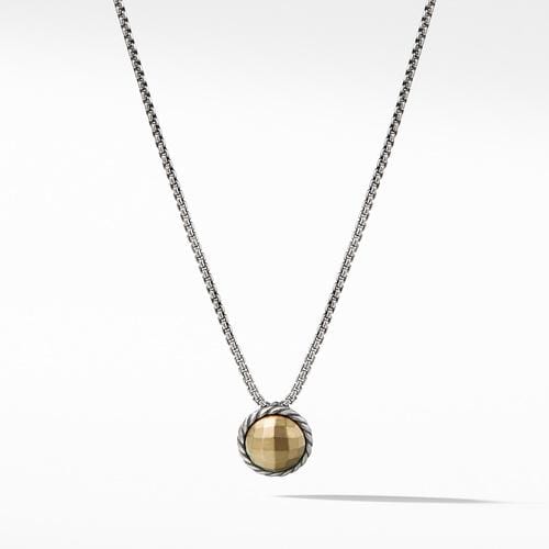 Necklace with Gold Dome and 18K Gold