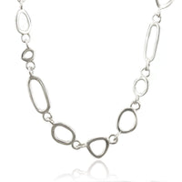 Sterling Silver Open Multi Shape Necklace