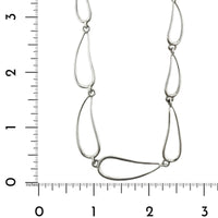 Sterling Silver Open Teardrop Necklace