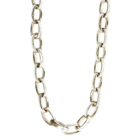 Sterling Silver Oval Link Necklace