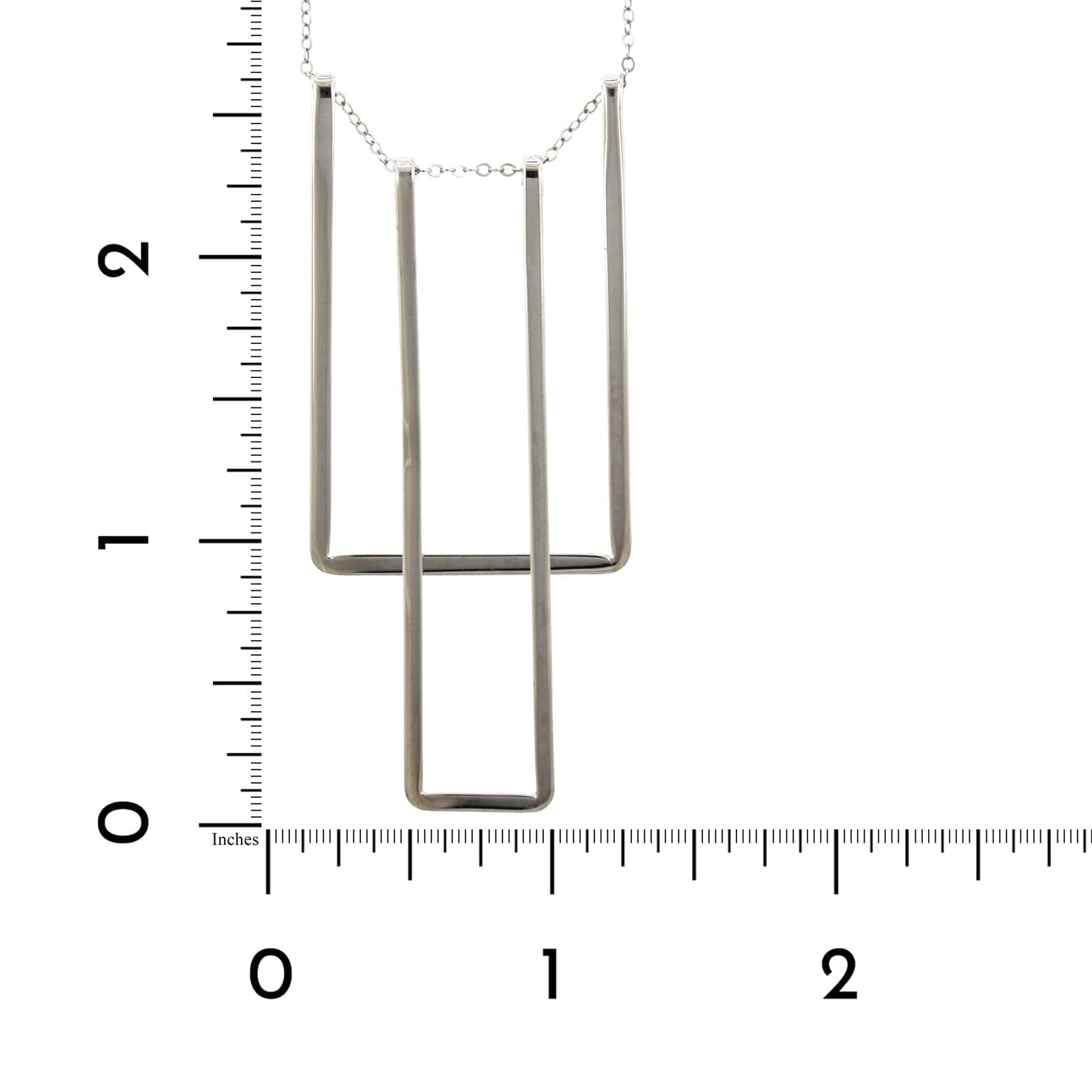 Sterling Silver Square Bib Necklace