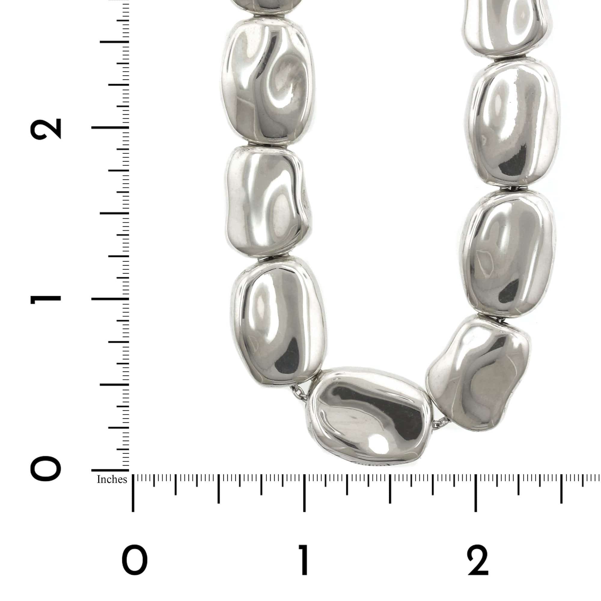Sterling Silver Riverstone Necklace