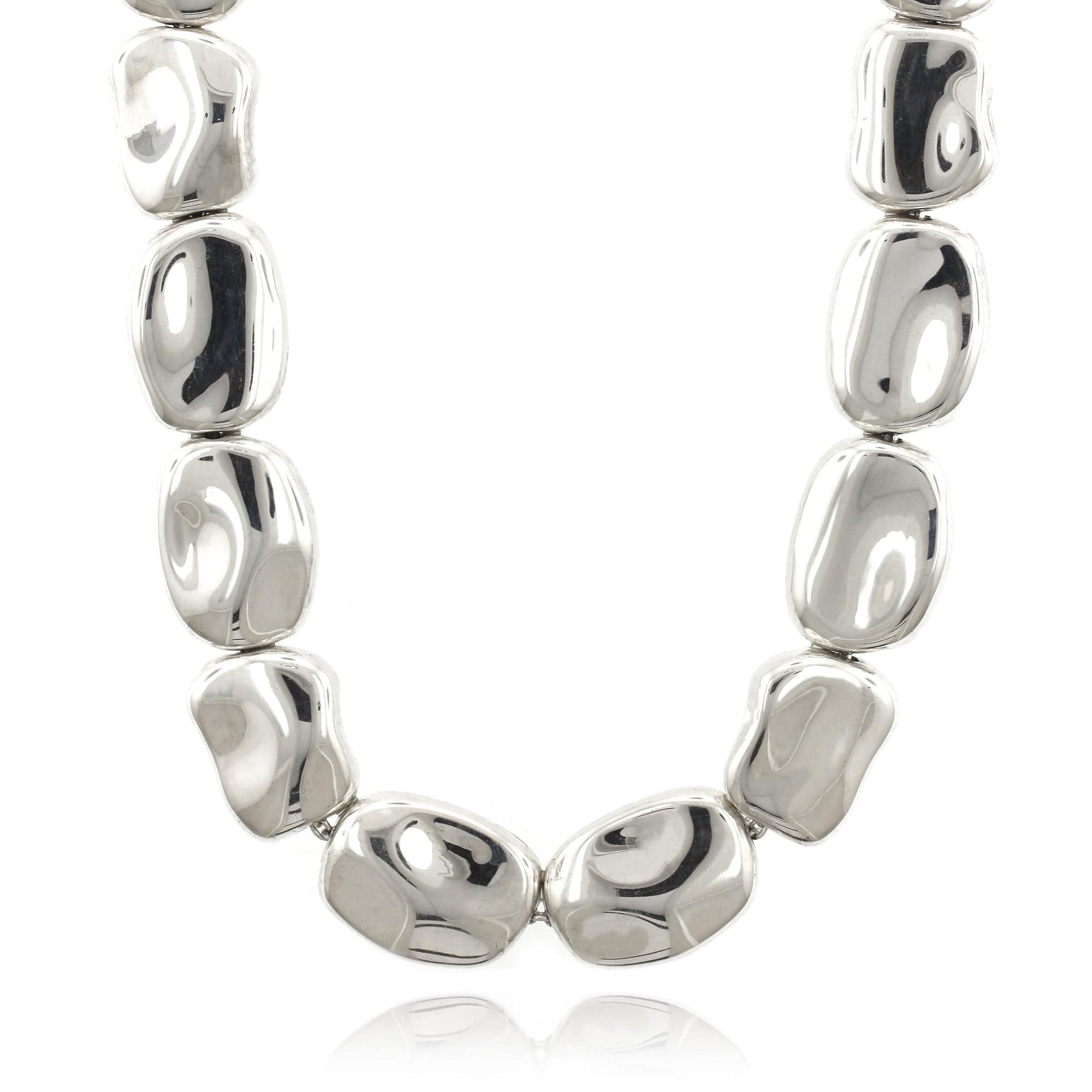 Sterling Silver Riverstone Necklace