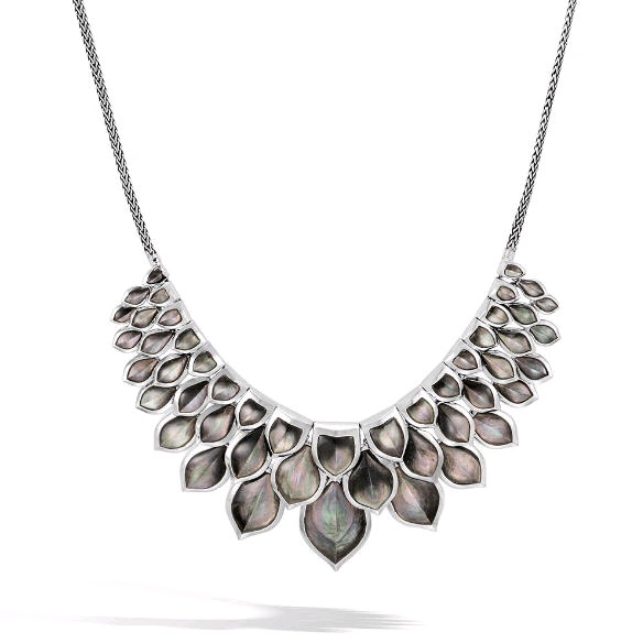 Legends Naga Sterling Silver Grey Mother of Pearl Necklace