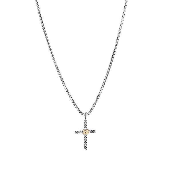 Cross Necklace with 14K Gold