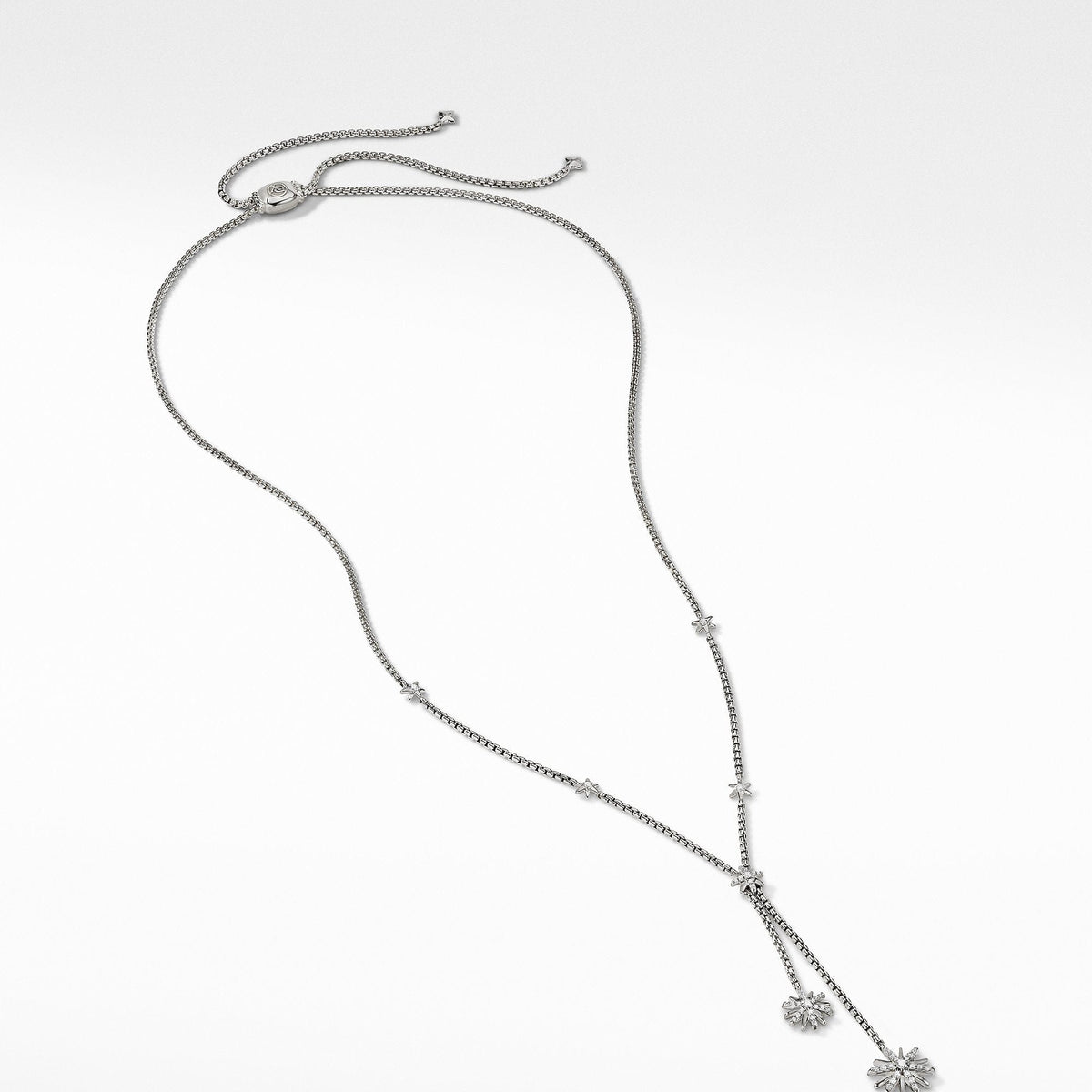 Starburst Y Necklace with Diamonds