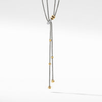 Petite Helena Y Necklace with 18K Yellow Gold and Diamonds