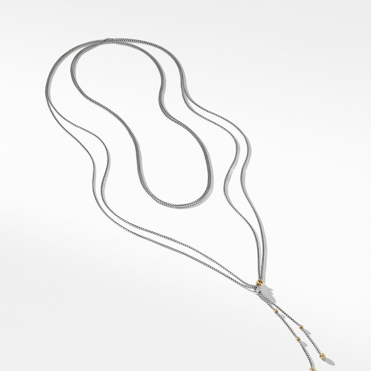 Petite Helena Y Necklace with 18K Yellow Gold and Diamonds