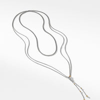 Petite Helena Y Necklace with 18K Yellow Gold and Diamonds