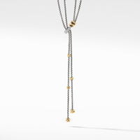 Petite Helena Y Necklace with 18K Yellow Gold and Diamonds