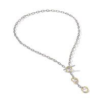 DY Madison® Three Ring Chain Necklace with 18K Yellow Gold